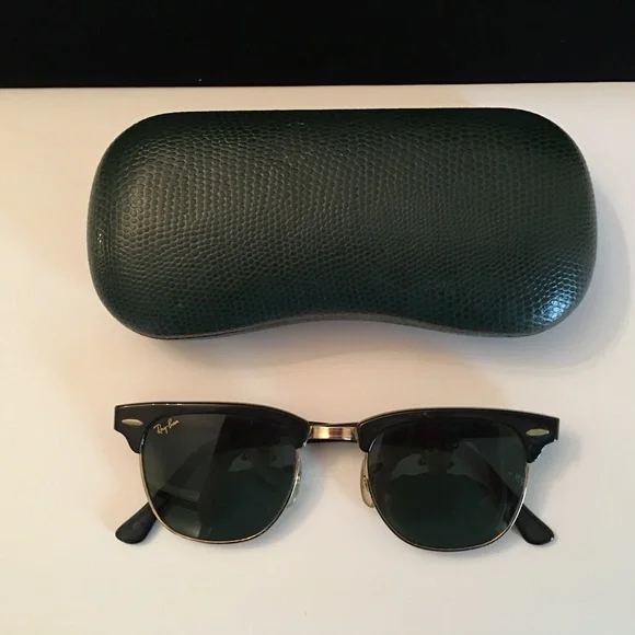 Host Pick! RAY-BAN Clubmaster Sunglasses w/ Generic Case - Picture 1 of 6